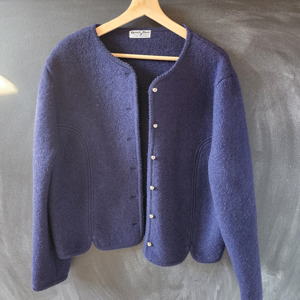 Vintage Carroll Reed Cardigan.  100% wool
